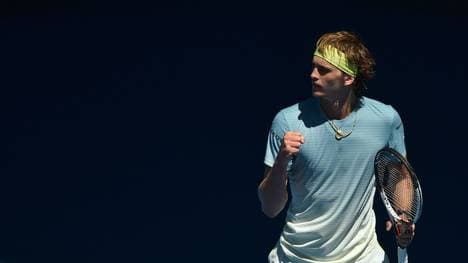 Alexander Zverev musste in der ersten Runde der Australian Open einmal in den Tiebreak