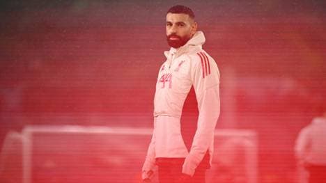 Salah sah nach dem Spiel gegen Leeds ohne Einsatz rot