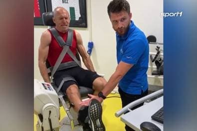 Neue Bilder beweisen: So hart schuftet Robben fürs Comeback