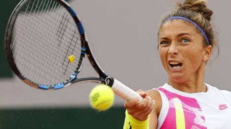Sara Errani machte im wilden Match gegen Kiki Bertens zahlreiche Aufschläge von unten