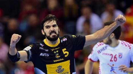 Jorge Maqueda zog mit Spanien ins Finale der Handball-EM ein