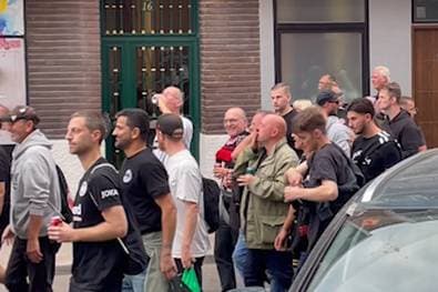 Fanmarsch in Madrid: Eintracht-Fans feiern Euro-Party