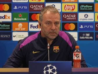 Vor dem entscheidenden CL-Rückspiel gegen Newcastle United äußert sich Barça-Trainer Hansi Flick zu einer möglichen Vertragsverlängerung. Zudem lobt er den motivierenden Besuch von Joan Laporta.