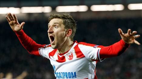 BELGRADE, SERBIA - DECEMBER 11: Marko Marin of Red Star Belgrade reacts during the UEFA Champions League Group C match between Red Star Belgrade and Paris Saint-Germain at Rajko Mitic Stadium on December 11, 2018 in Belgrade, Serbia. (Photo by Srdjan Stevanovic/Getty Images)