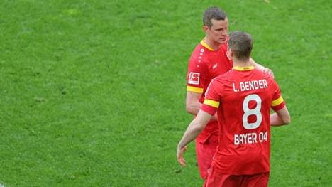 Sven und Lars Bender bei ihrem letzten Bundesliga-Spiel