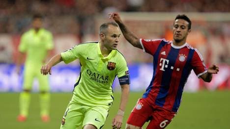 Thiago Alcantara, Andres Iniesta, FC Barcelona, FC Bayern München