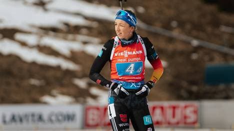 Franziska Preuß enttäuscht beim Sprint