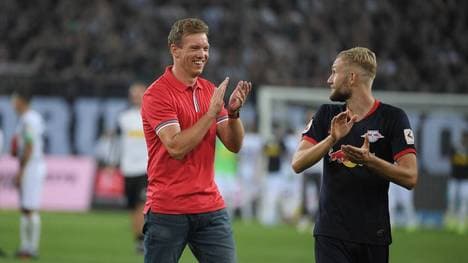 Arbeiten Julian Nagelsmann (l.) und Konrad Laimer (r.) bald beim FC Bayern wieder zusammen