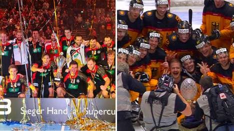 Die deutschen Teams gewannen den Supercup (l.) und den Deutschland Cup (r.)