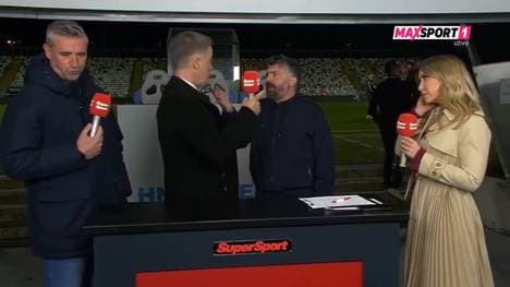 Gennaro Gattuso (2.v.r.) verlor im kroatischen TV völlig die Fassung