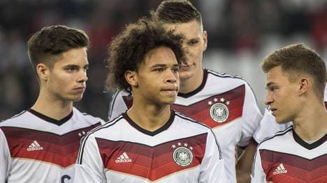 Julian Weigl, Leroy Sane und Joshua Kimmich (vorne von links) können auf die EM hoffen
