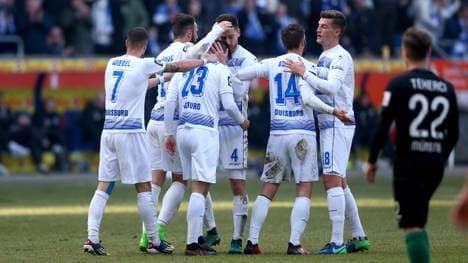 Fabian Schnellhardt trifft für den MSV Duisburg zum späten Sieg