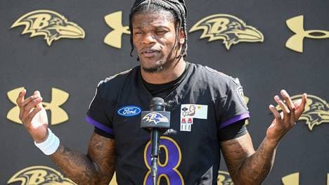 Quarterback Lamar Jackson quält sich des Öfteren mit Krankheiten herum