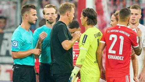 Julian Nagelsmann war nicht zufrieden mit der Leistung von Schiedsrichter Daniel Schlager und seinem Team