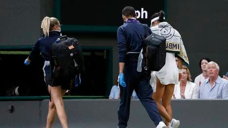 Emma Raducanu musste im Wimbledon-Achtelfinale verletzungsbedingt aufgeben