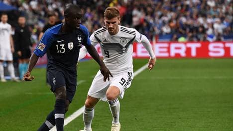 Nations League: DFB ist für N'Golo Kante immer noch Weltspitze, Frankreichs N'Golo Kante gegen Timo Werner 