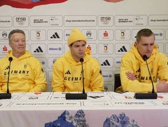 Bundestrainer Harold Kreis und seine Schützlinge John-Jason Peterka und Nico Sturm sprechen über den umstrittenen Kapitänswechsel von Moritz Müller auf Leon Draisaitl.