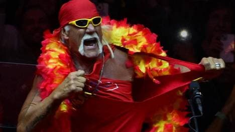 Hulk Hogan bei seiner Wahlkampfrede für Donald Trump im Oktober