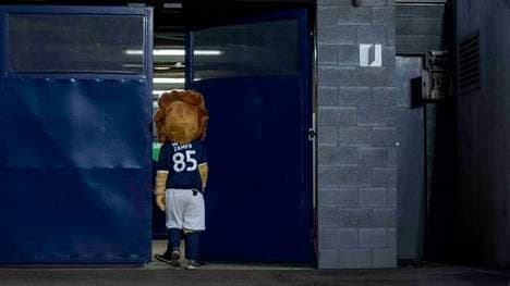 Millwall-Maskottchen Zampa verlässt das Stadion