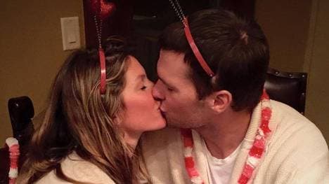 Einfach süß: Gisele Bündchen und Tom Brady.