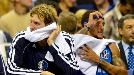 Delonte West (r.) spielte in der Saison 2011/2012 für die Dallas Mavericks an der Seite von Dirk Nowitzki (l.)