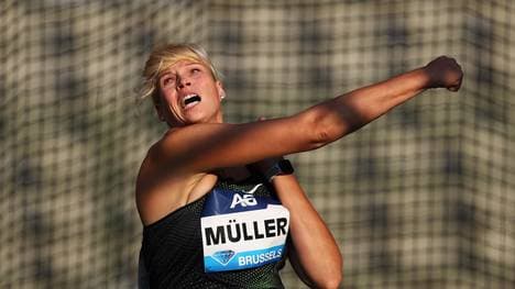 Diskuswerferin Nadine Müller warf beim Hallen-ISTAF inoffiziellen Weltrekord