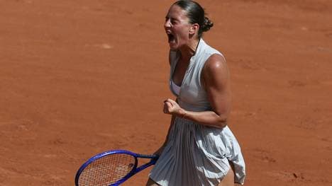 Emotional auf dem Platz: Marta Kostjuk