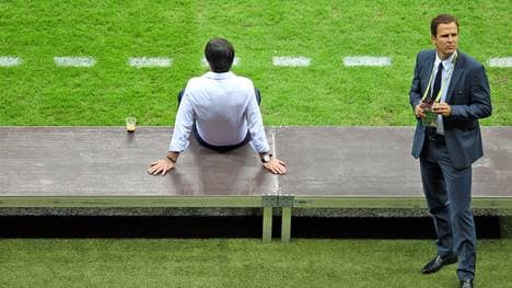 Joachim Löw und Oliver Bierhoff nach dem EM-Aus 2012 gegen Italien