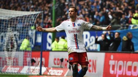 Pierre-Michel Lasogga Hamburger SV v FC Augsburg - Bundesliga