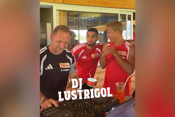 Union-Coach wird zum DJ - die Spieler feiern ihn ab