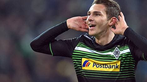 Gladbachs Branimir Hrgota jubelt gegen Zürich