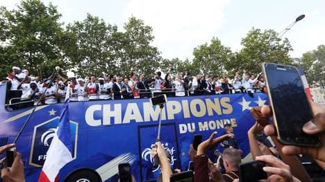 Frankreich feierte den WM-Titel mit einer großen Parade