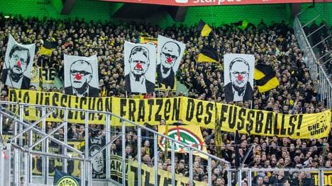 Kreativer Protest der BVB-Ultras