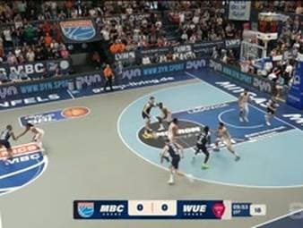 Spiel Highlights zu SYNTAINICS MBC - Fitness First Würzburg Baskets