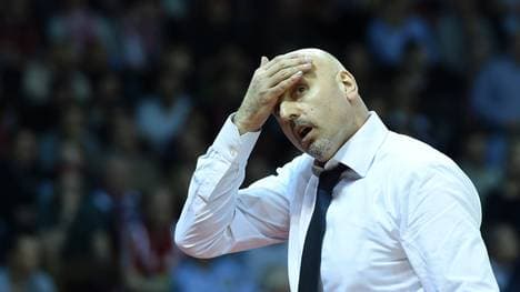 Chefcoach Sasa Obradovic setzt auf einen Sieg von ALBA Berlin gegen Göttingen