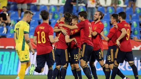Spaniens U21 gewann mühelos gegen Litauen
