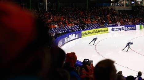 Eisschnelllauf-Heerenveen-Thialf-Eishalle
