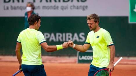 Kevin Krawietz und Andreas Mies stehen im Halbfinale der French Open