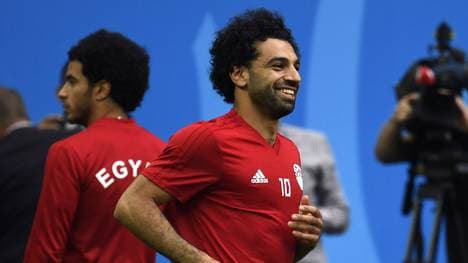 Mohamed Salah fehlte Ägypten im ersten Spiel gegen Uruguay wegen einer Schulterverletzung