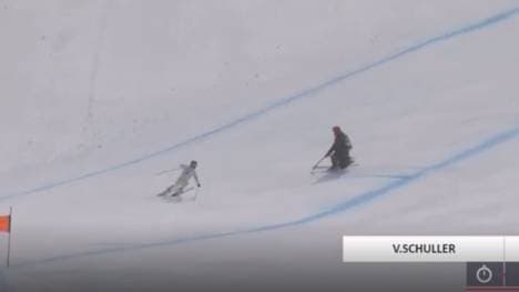 Joan Verdu und der Pistenarbeiter entgingen nur knapp einer Katastrophe