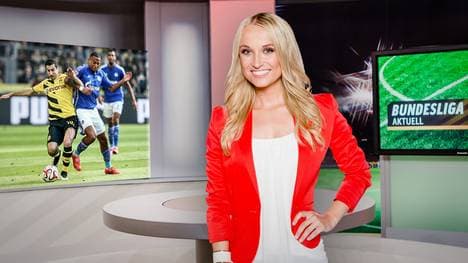 Nele Schenker moderiert Bundesliga Aktuell
