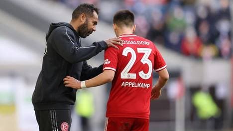 Unter anderem ist bei Fortuna Düsseldort Trainer Daniel Thioune infiziert (l.)
