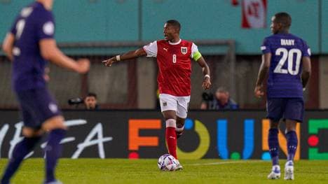 David Alaba und Österreich trennten sich mit einem Remis von Weltmeister Frankreich