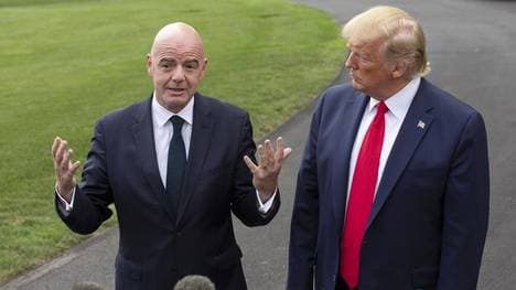 Gianni Infantino (l.) bei einem Treffen mit Donald Trump im September 2019