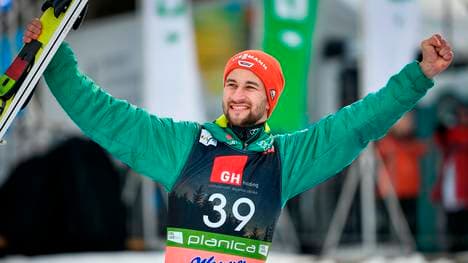 Markus Eisenbichler wurde zum Saisonabschluss Dritter