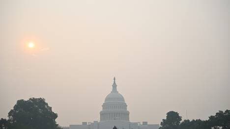 Absage: Schlechte Luft und schlechte Sicht in Washington