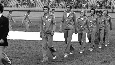Das DDR-Team nach der Siegerehrung