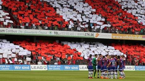 Einige Fans von Energie Cottbus sorgten für einen Skandal