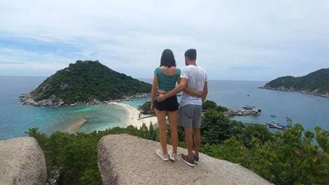 Alexia Runggaldier und ihr jetziger Mann Fabio bei einem Thailand-Urlaub im vergangenen Jahr