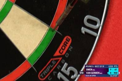 Drama! Dieser bittere Dart kostet MvG das Turnier